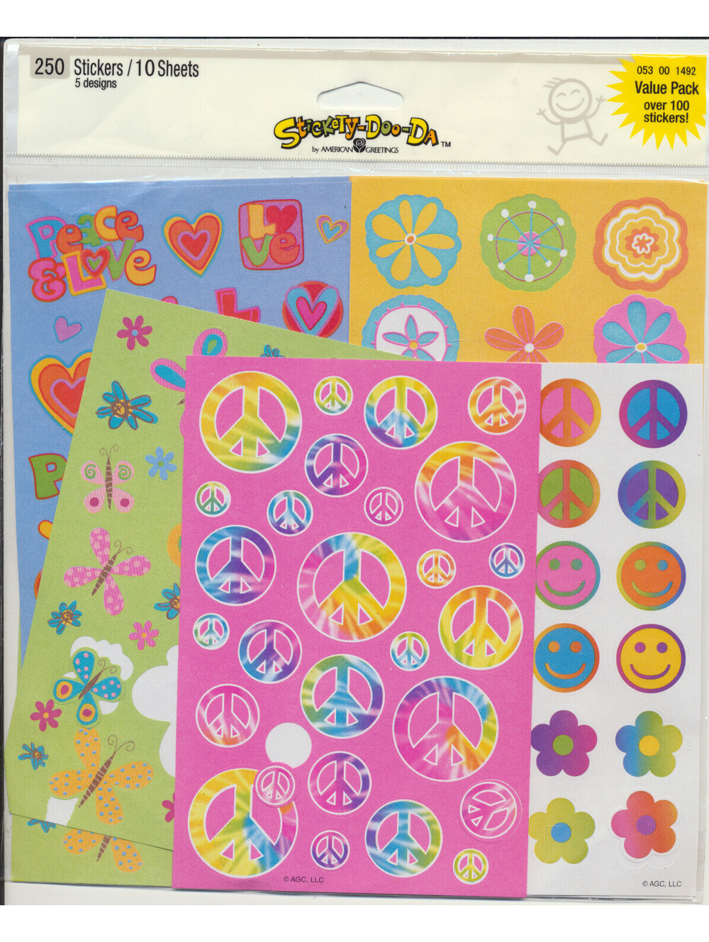 250 Stickers - Stickety-Doo-Da - 10 Sheets